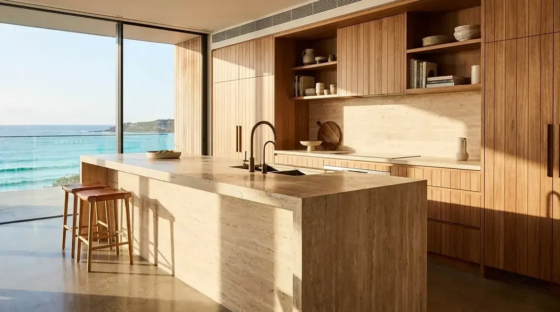 Warm building design interior detail, representing the start of a considered property conversation